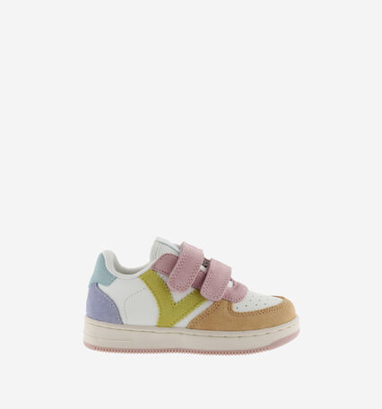 TIEMPO STRAPS FAUX LEATHER & MULTICOLOURED SUEDE