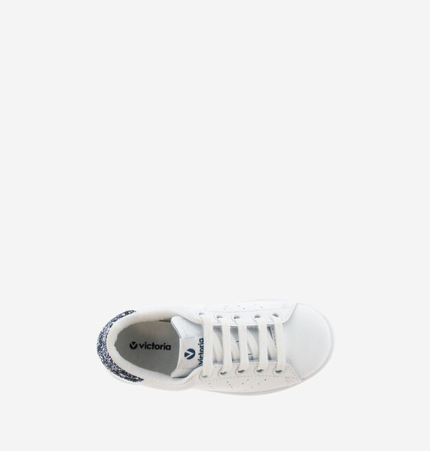 TENIS PIEL & GLITTER MAR