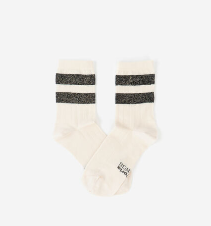 BAUMWOLLE-LUREX-SOCKE