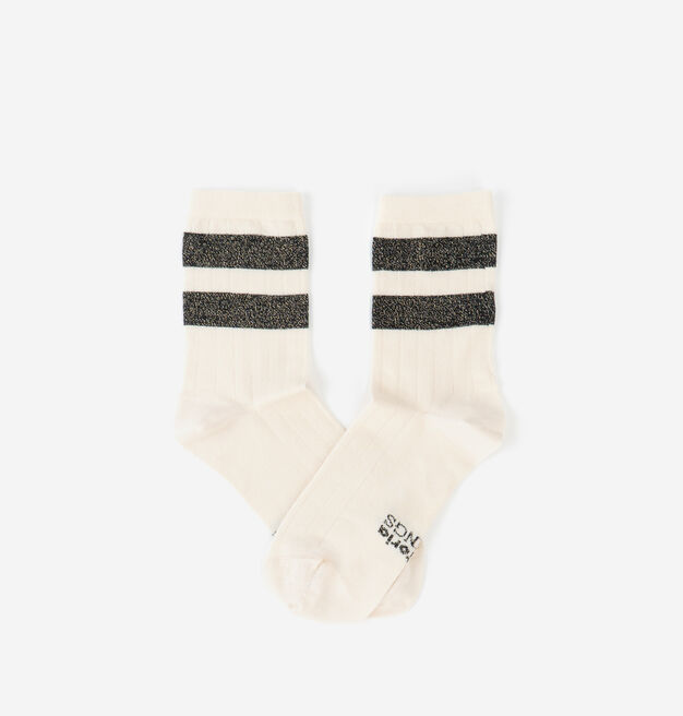 BAUMWOLLE-LUREX-SOCKE
