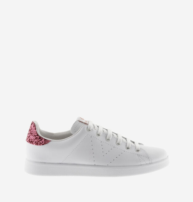 TENIS PIEL & GLITTER HIBISCUS