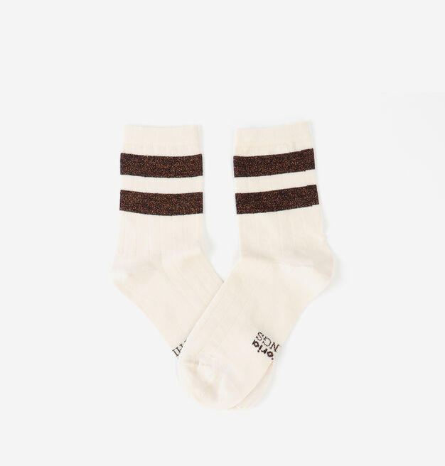BAUMWOLLE-LUREX-SOCKE