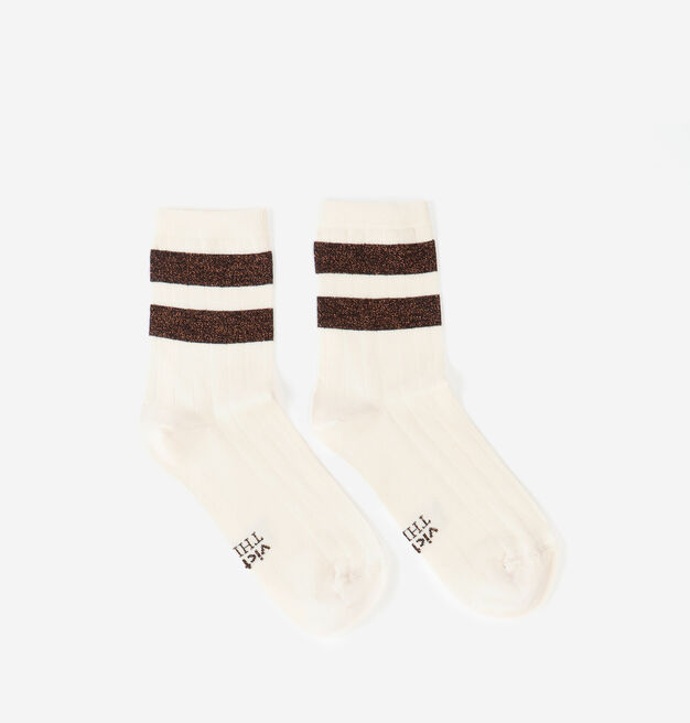 BAUMWOLLE-LUREX-SOCKE