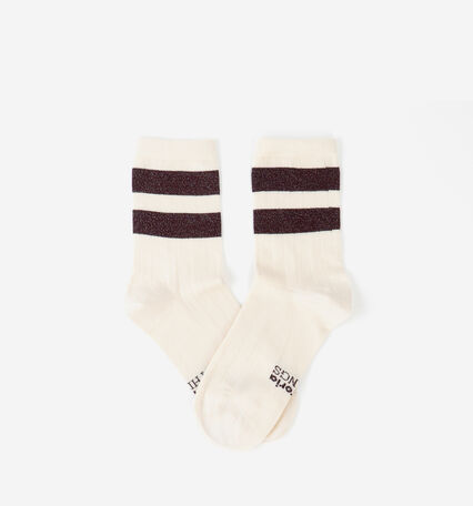 BAUMWOLLE-LUREX-SOCKE