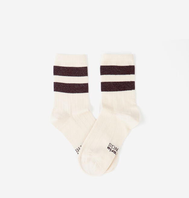 BAUMWOLLE-LUREX-SOCKE