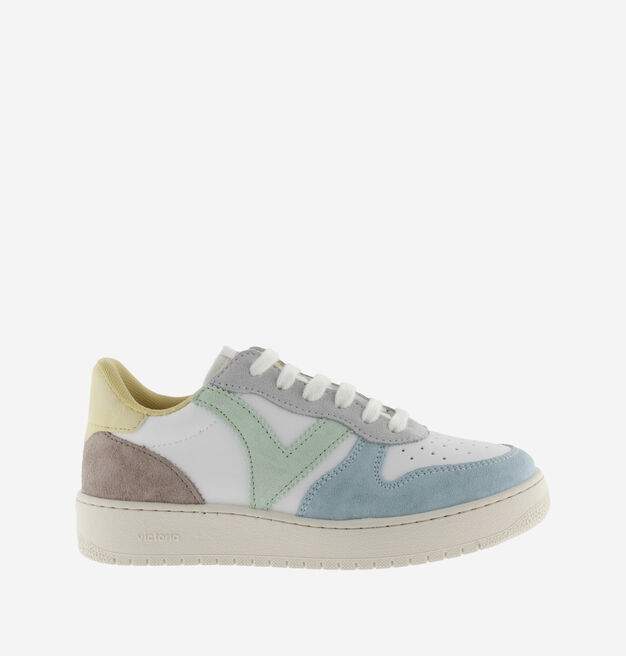 MADRID FAUX LEATHER & MULTICOLOURED SUEDE