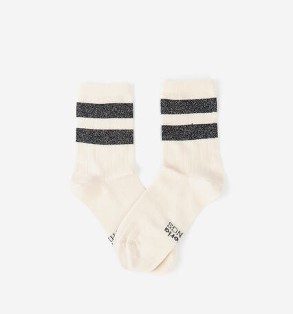 BAUMWOLLE-LUREX-SOCKE