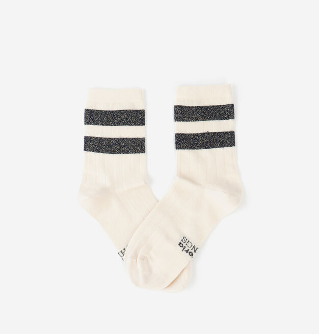 BAUMWOLLE-LUREX-SOCKE