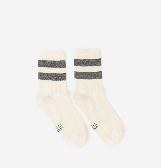 BAUMWOLLE-LUREX-SOCKE