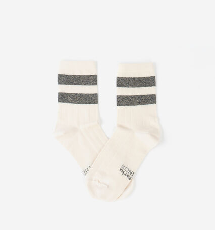 BAUMWOLLE-LUREX-SOCKE