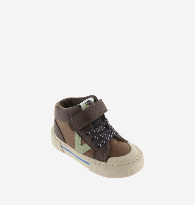 TRIBU STRAP FAUX LEATHER ANKLE BOOT & ELASTIC