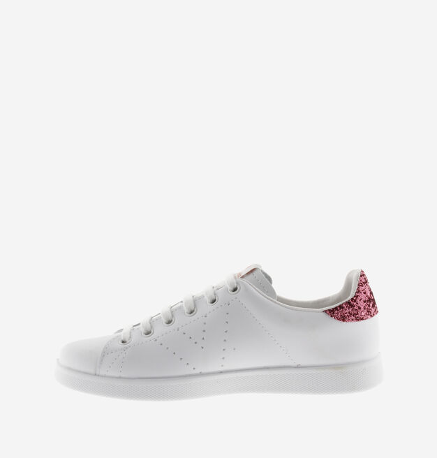 TENIS PIEL & GLITTER HIBISCUS