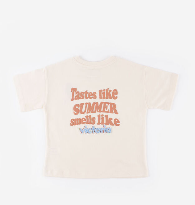 T-SHIRT ALGOD&Atilde;O CRIAN&Ccedil;AS