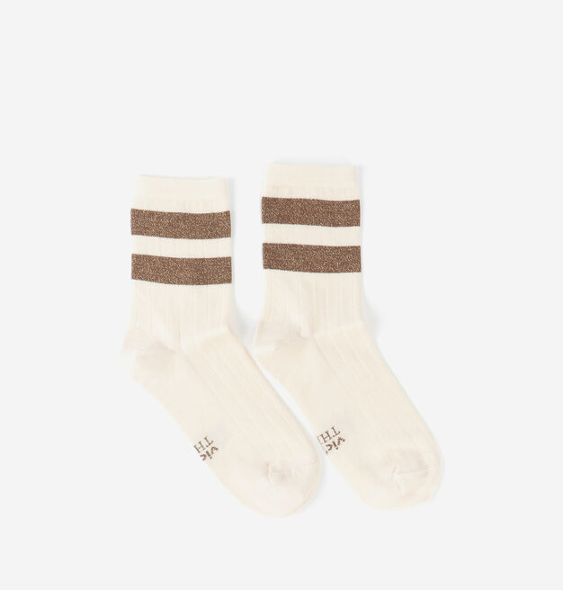 BAUMWOLLE-LUREX-SOCKE