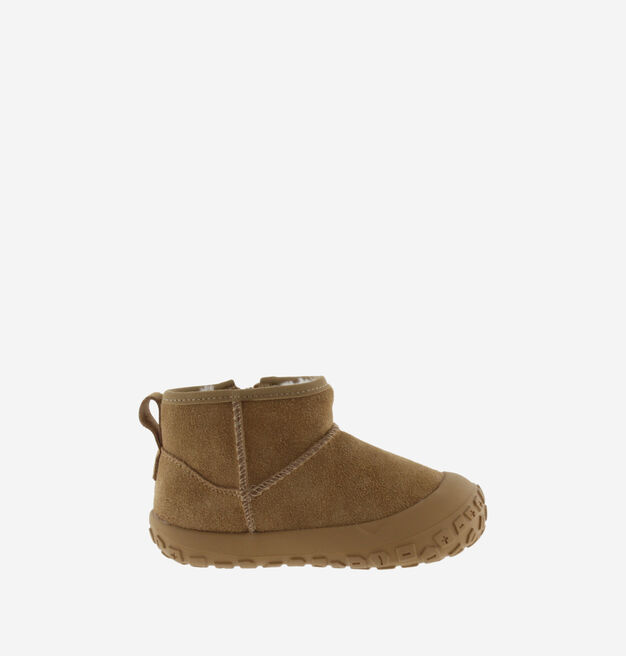 HALO SUEDE ANKLE BOOT & FAUX SHEARLING
