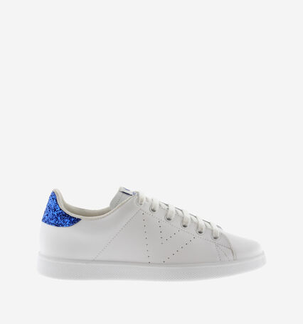 TENIS PIEL & GLITTER COBALTO