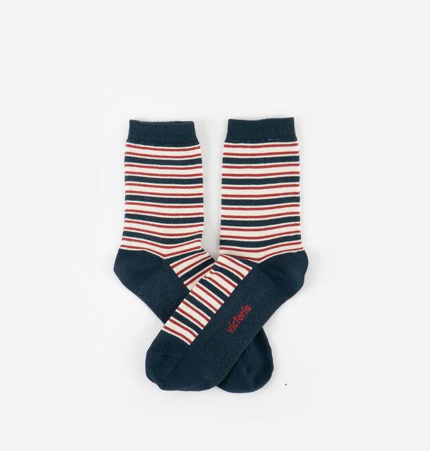CHAUSSETTE COTON RAYURES