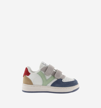 TIEMPO STRAPS FAUX LEATHER & MULTICOLOURED SUEDE