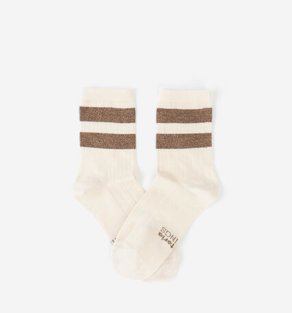 BAUMWOLLE-LUREX-SOCKE