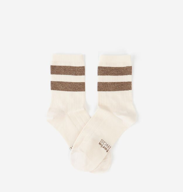 BAUMWOLLE-LUREX-SOCKE
