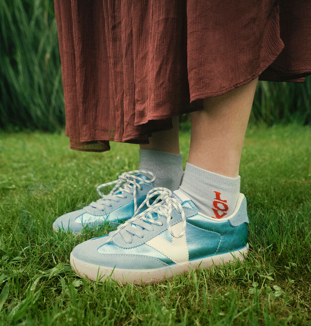 MEIA BAREFOOT LUREX LOVE
