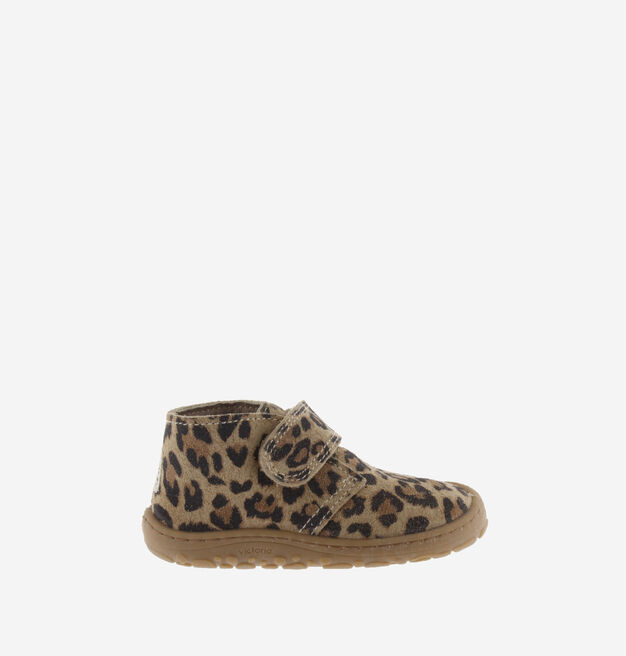 BOSCO TIRA BOTIM BAREFOOT COURO RACHADO LEOPARDO