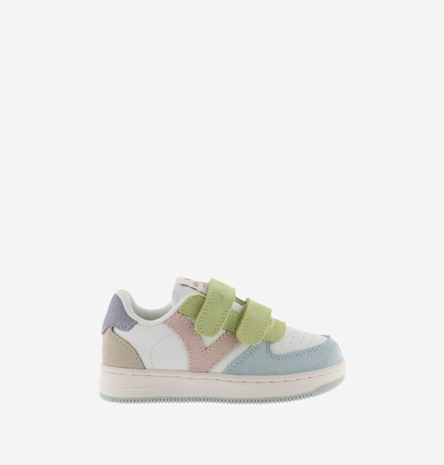 TIEMPO SCRATCHS EFFET CUIR & DAIM MULTICOLORE