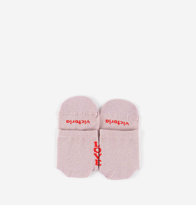 MEIA BAREFOOT LUREX LOVE