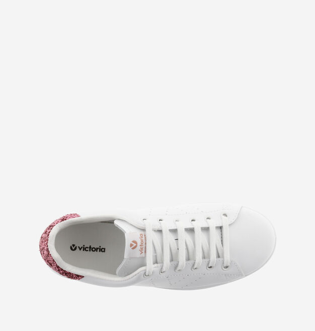 TENIS PIEL & GLITTER HIBISCUS