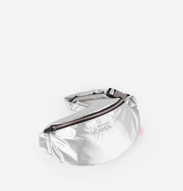 BOLSO RIÑONERA NYLON METALIZADO