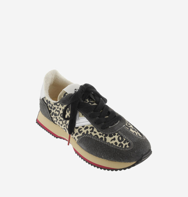 COSMOS ANIMAL PRINT NYLON & SUEDE