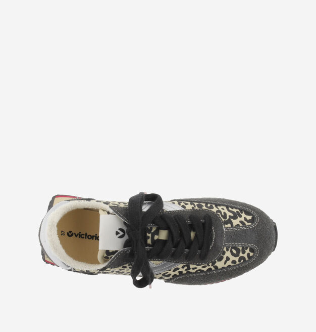 COSMOS ANIMAL PRINT NYLON & SUEDE