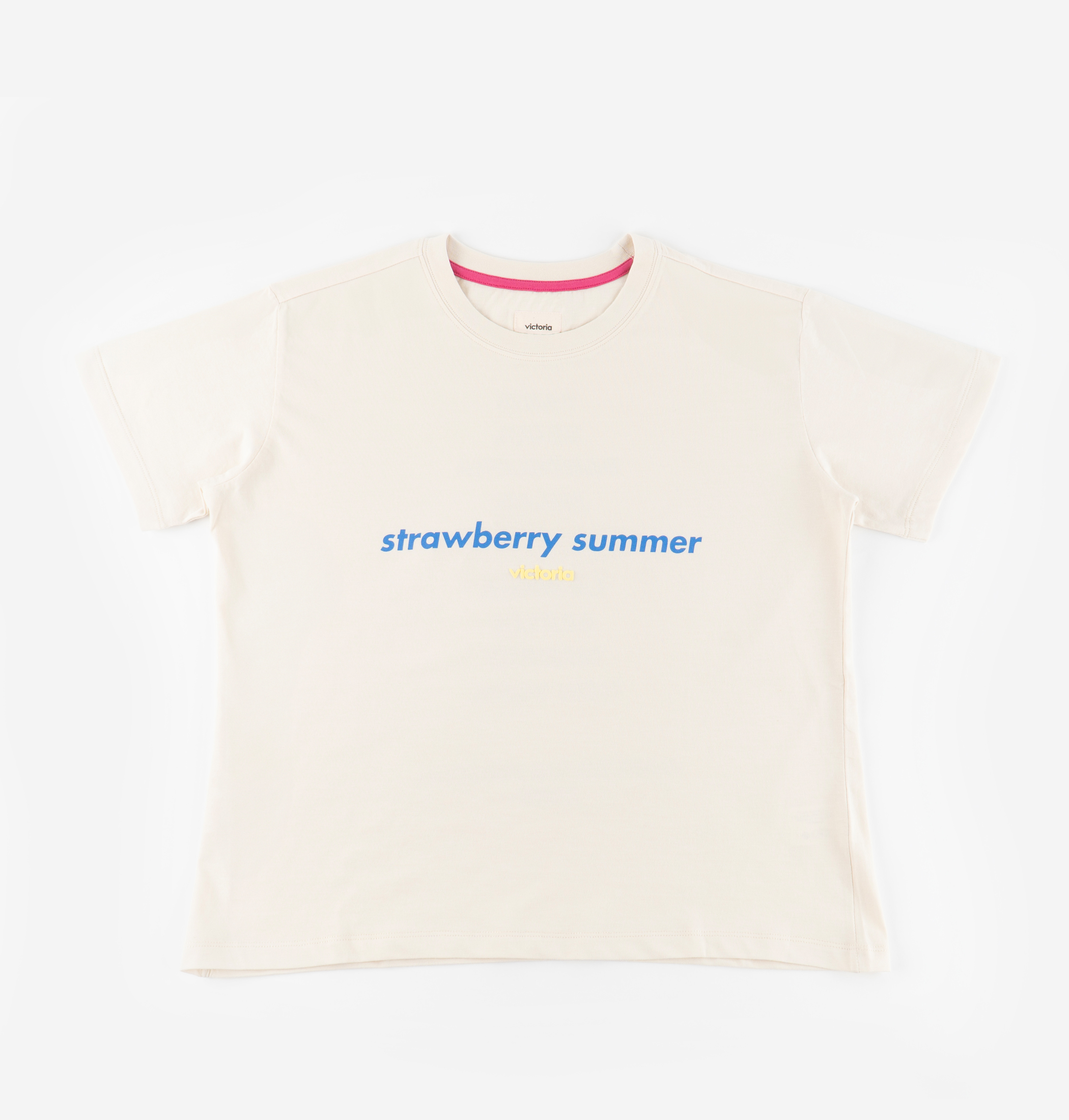 T-SHIRT ALGOD&Atilde;O STRAWBERRY